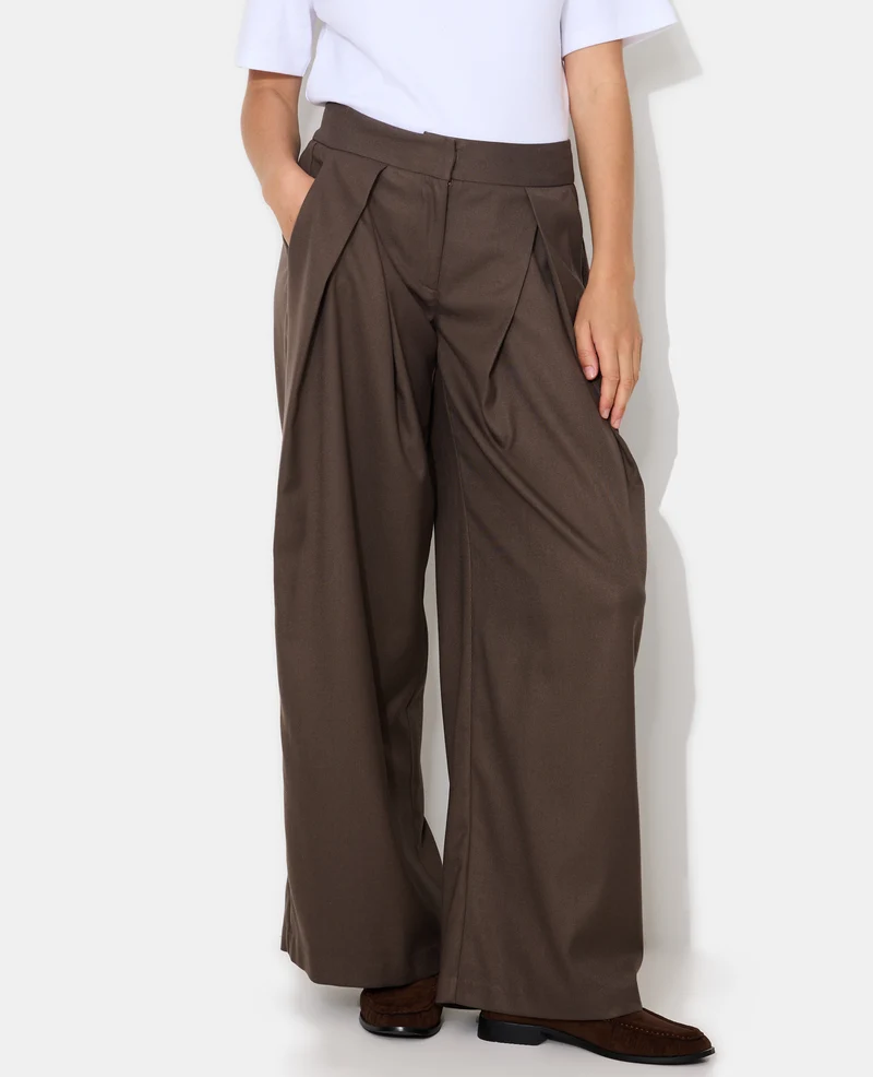 Pantalon city avec plis devant