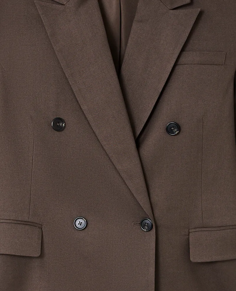 Veste blazer oversize double boutonnage
