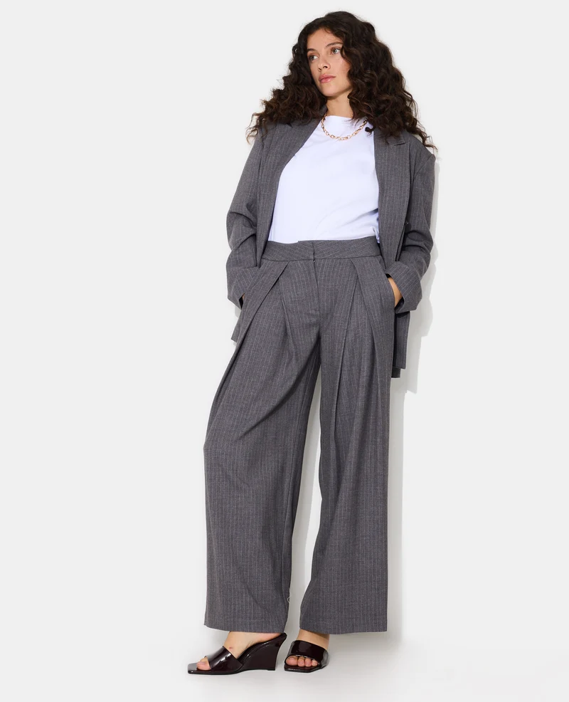 Pantalon city avec plis devant