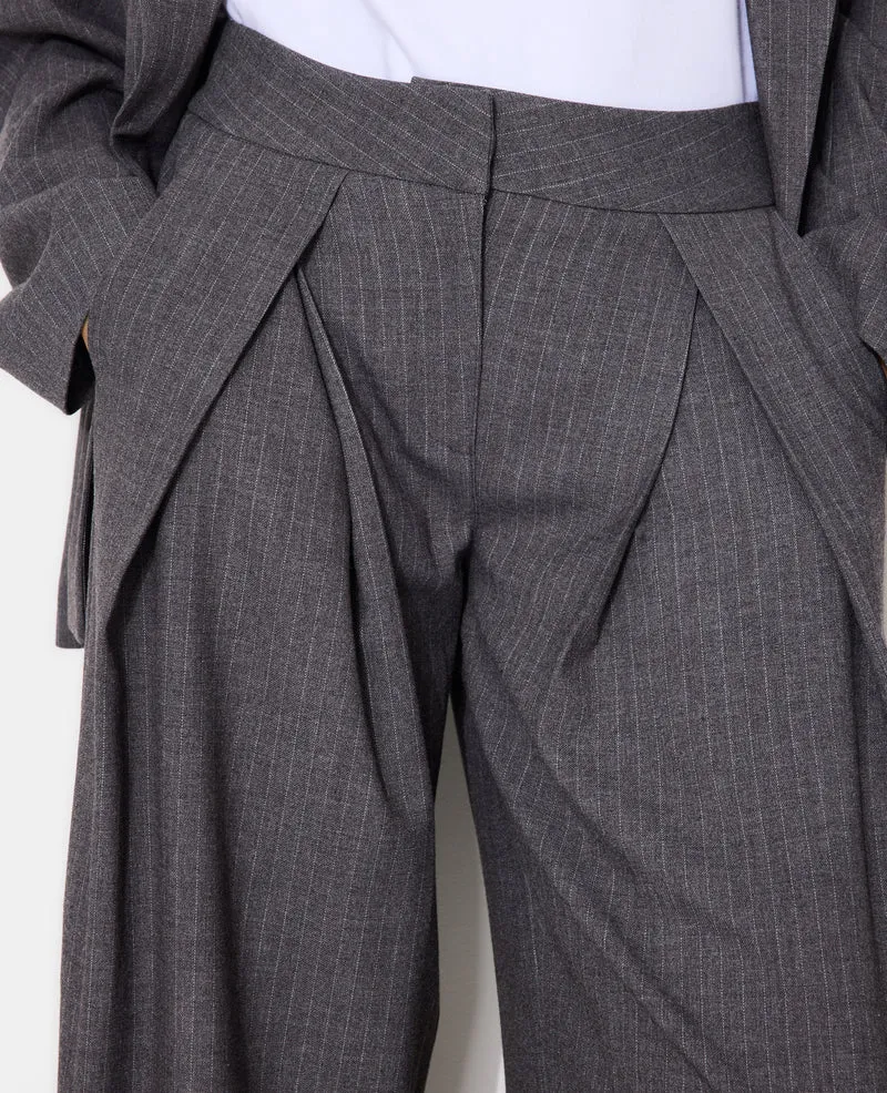 Pantalon city avec plis devant