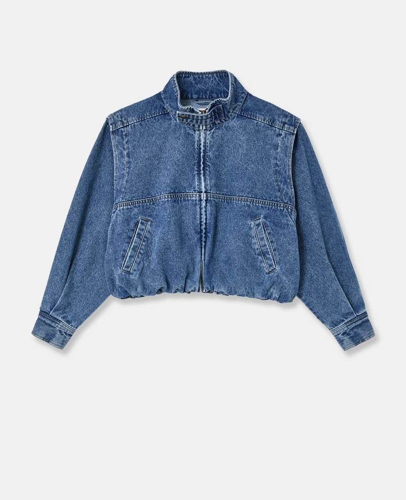 Veste boule en jean