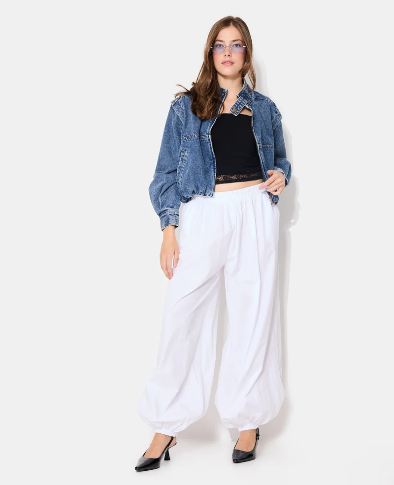 Veste boule en jean