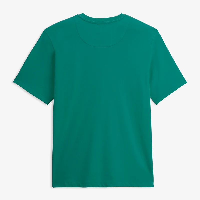 T-shirt manches courtes coton vert badge brodé Funky Animals Thor