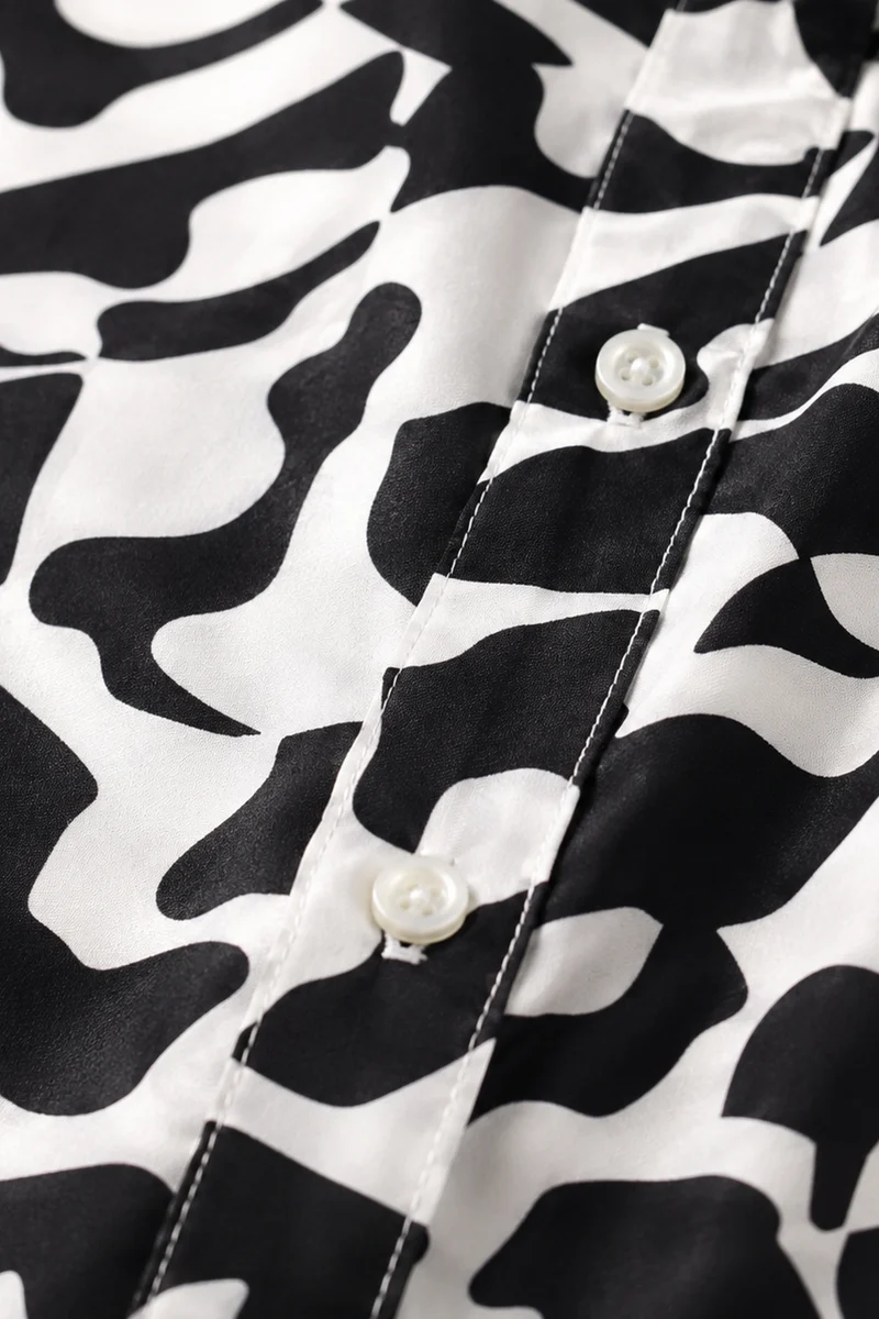 Calle|Cotton Shirt With Puff Sleeves