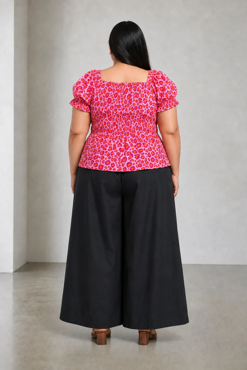 Pevon|Cotton Elasticated Peplum Top