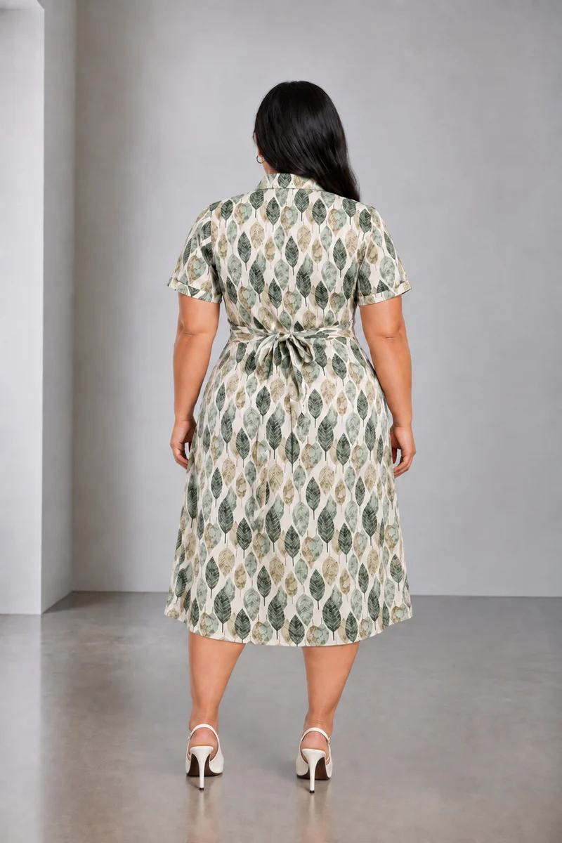 Linet|Viscose Twist Front Aline Dress