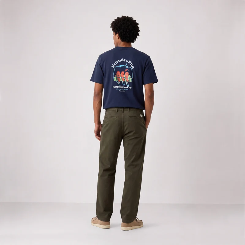 T-shirt manches courtes coton bleu Friends & Fun SBPLAY