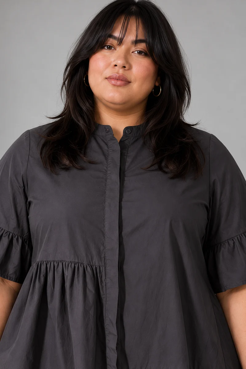 Coven|Cotton Tiered Shift Dress