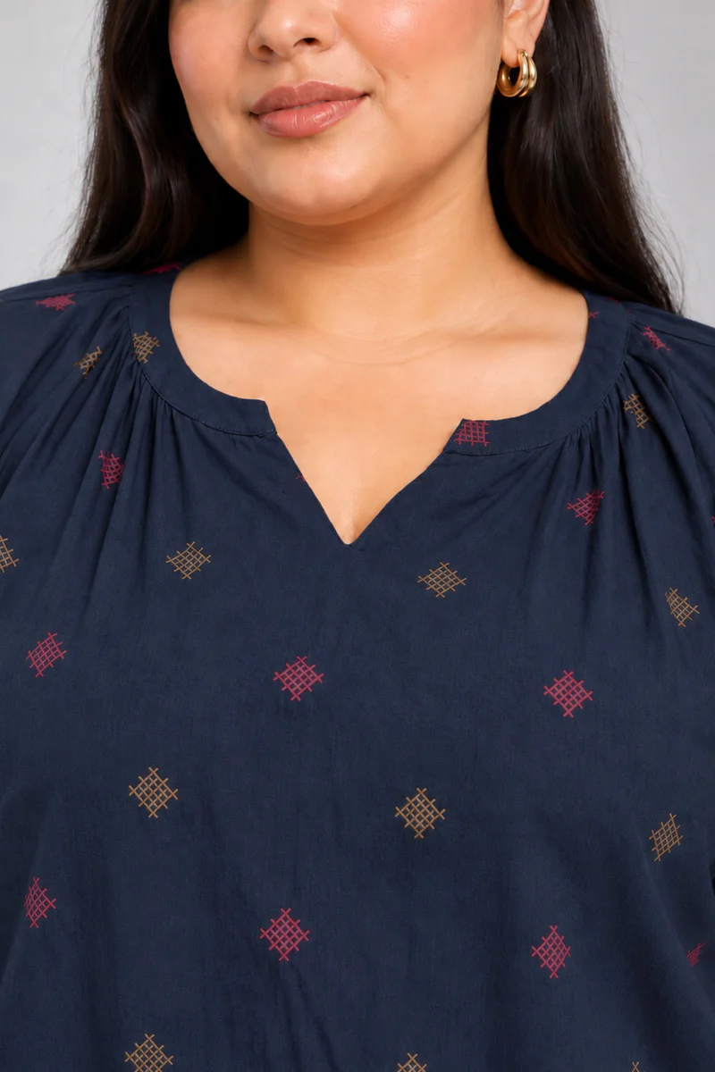 Civan|Cotton Round Neck Relaxed Top