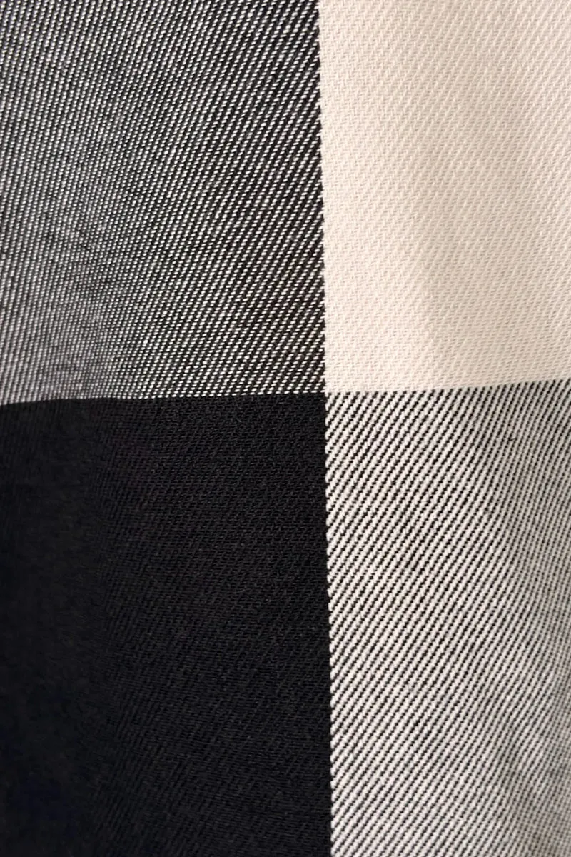 Narel|Cotton Checked Shacket