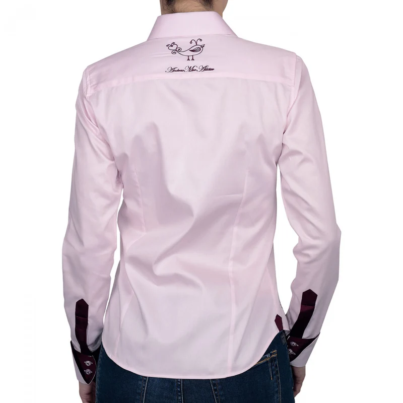 Chemise femme brodée coupe cintrée LOVETWO Andrew Mac Allister