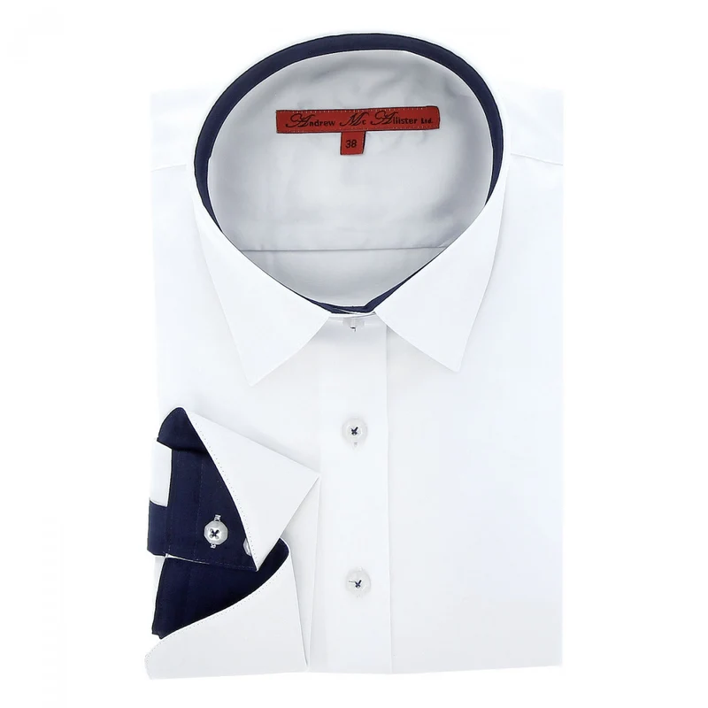 Chemise femme brodée coupe cintrée LOVE Andrew Mac Allister