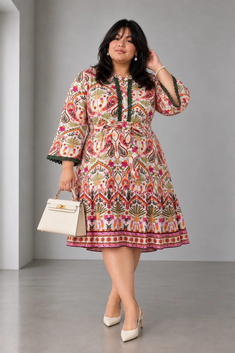 Nisca|Cotton Tiered Mini Dress