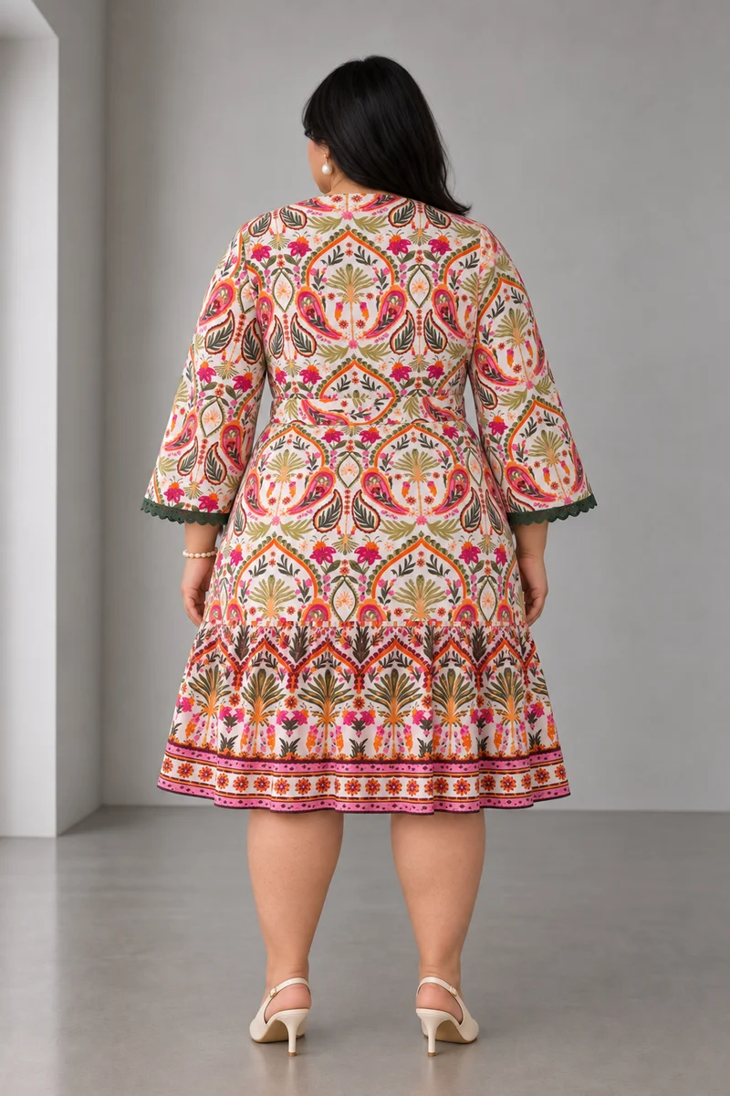 Nisca|Cotton Tiered Mini Dress