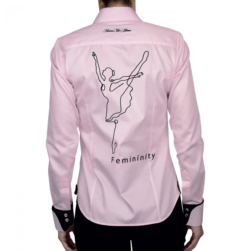 Chemise femme brodée coupe cintrée FEMINITY Andrew Mac Allister