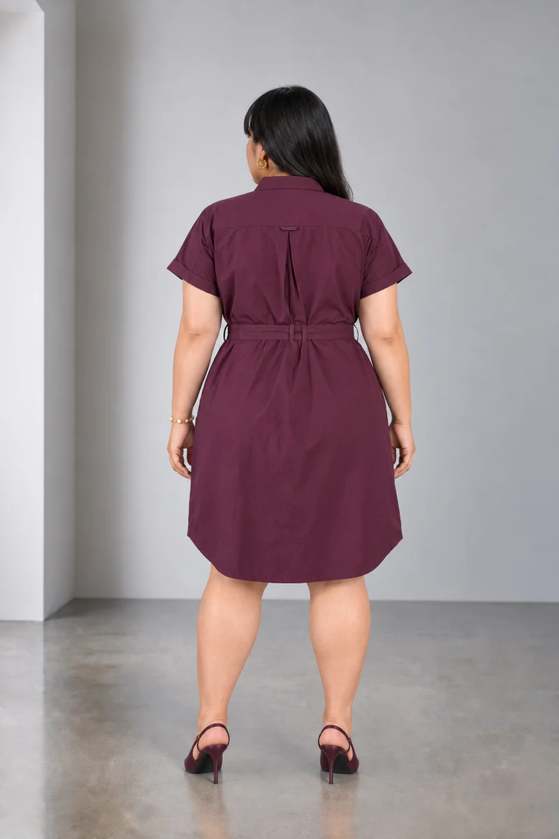 Marva|Cotton Shirt Dress