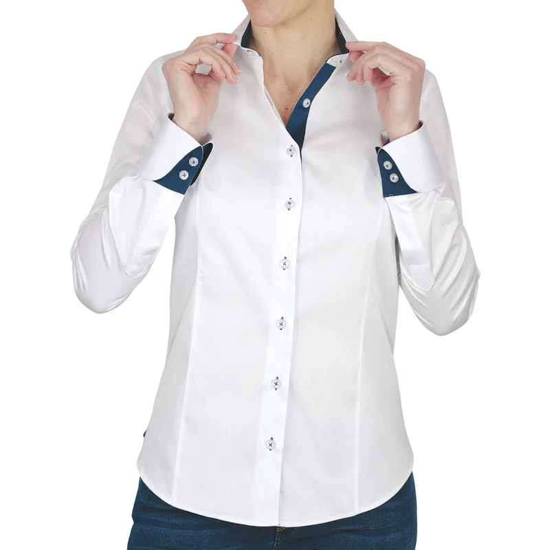 Chemise femme brodée coupe cintrée UBIQUITY Andrew Mac Allister