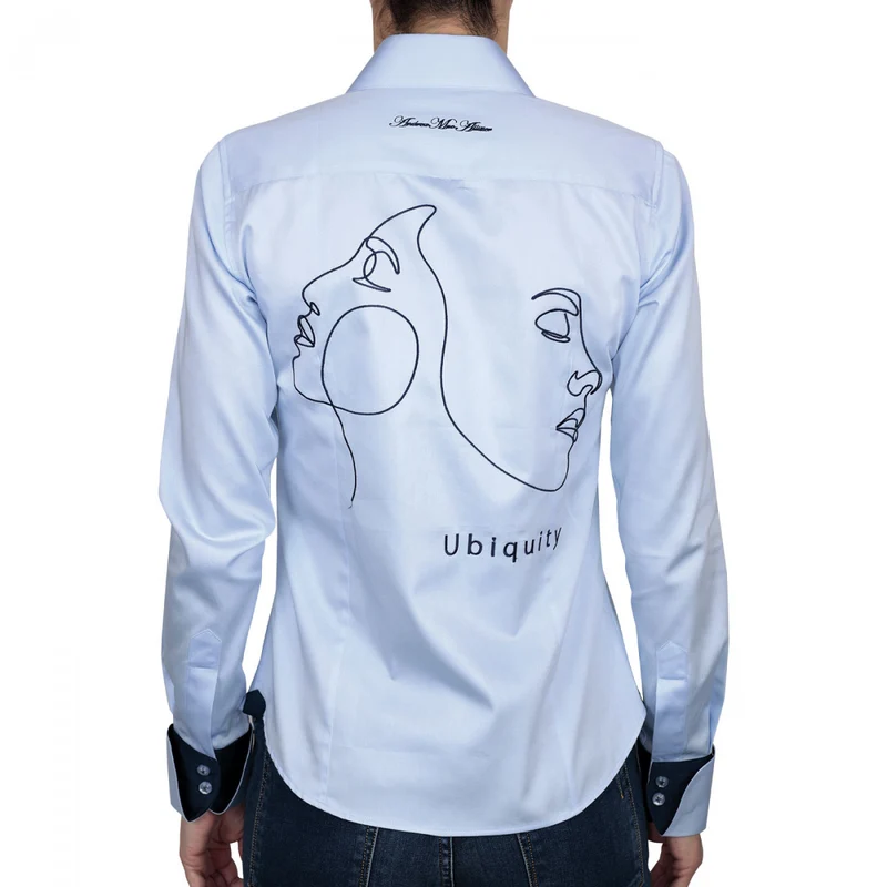 Chemise femme brodée coupe cintrée UBIQUITY Andrew Mac Allister