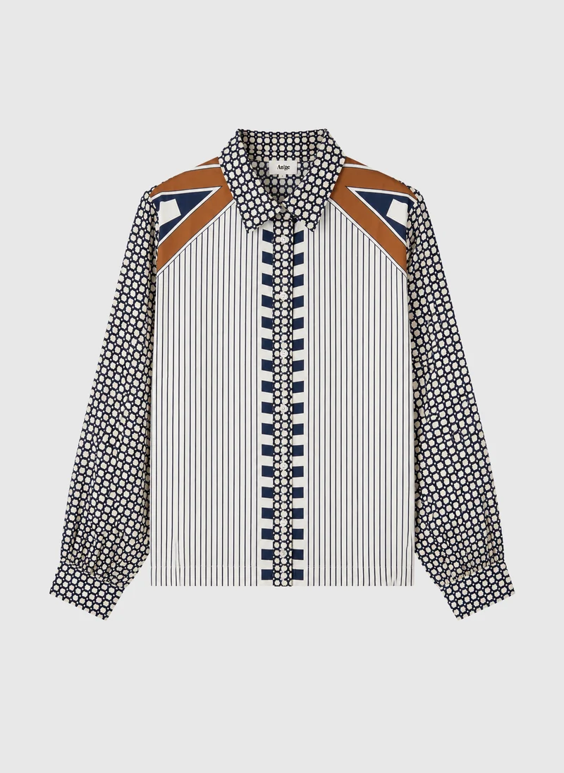 CHEMISE SHANONIE graphilo ecru