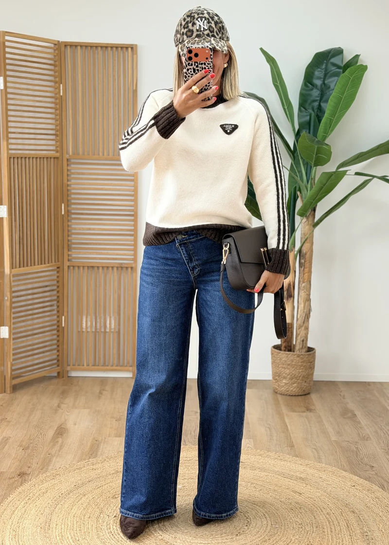 Pull avec Écussons Amour