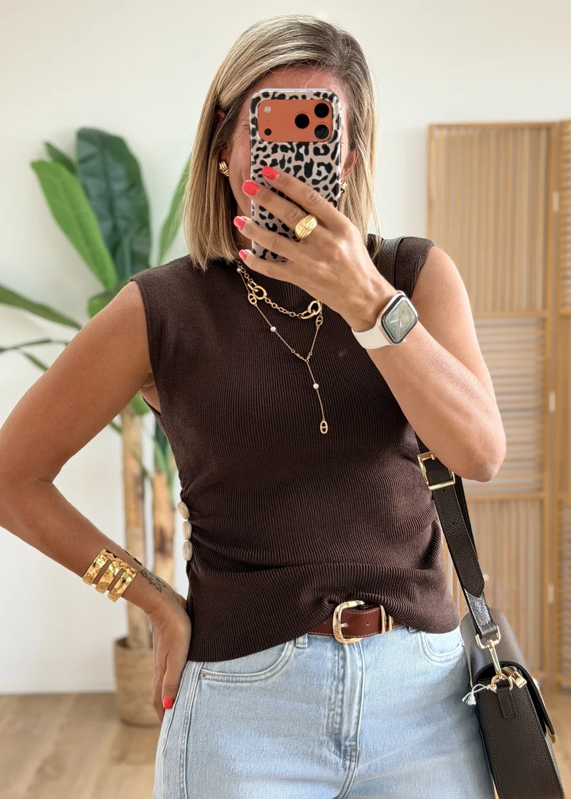 Top en Maille Coquillages
