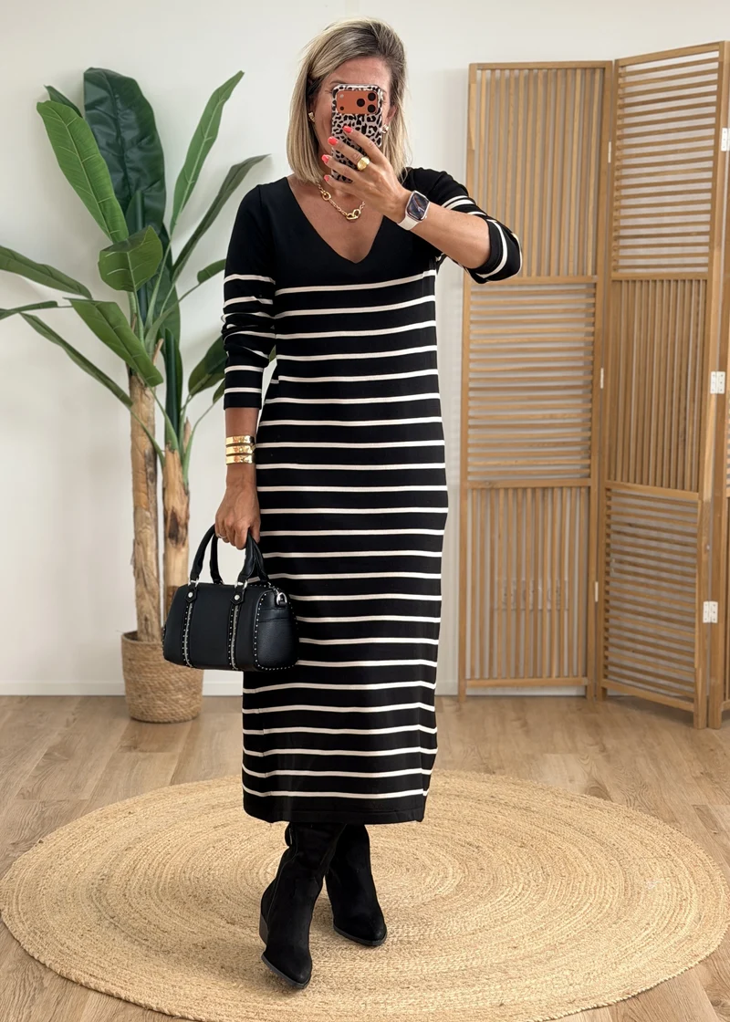 Robe Marinière Noire