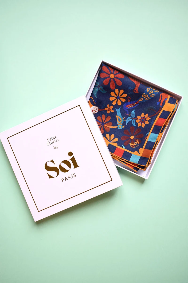 Foulard en soie Jaipur Mon Amour
