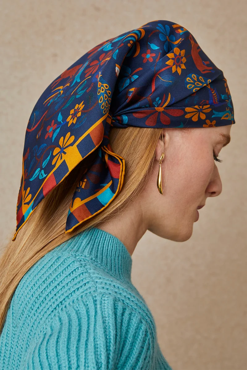 Foulard en soie Jaipur Mon Amour
