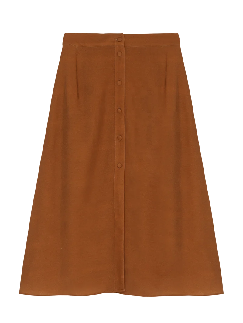 Jupe boutonnée Cannelle