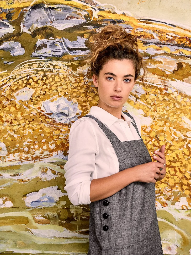 Robe Salopette Carreaux