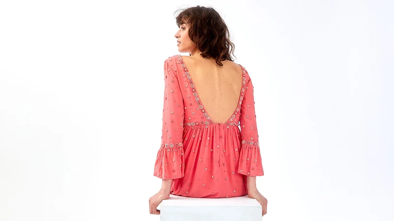 Robe en soie Hortensia