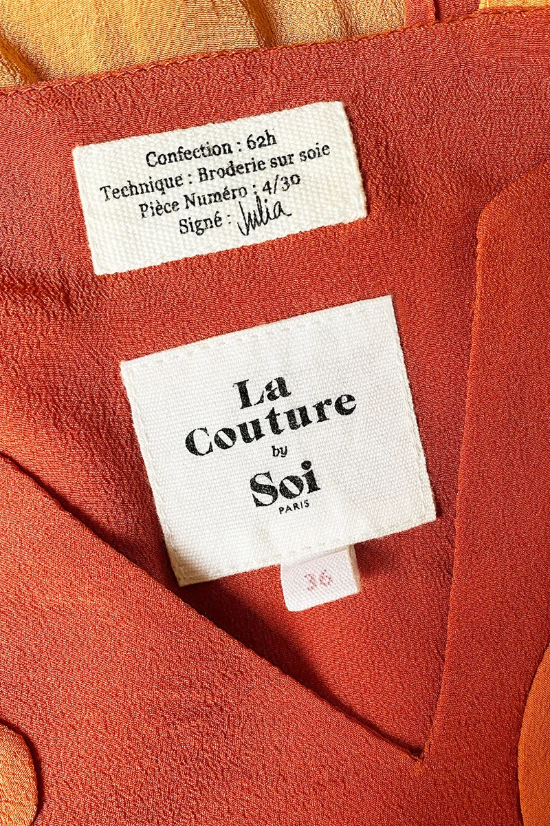 Robe en soie Hortensia