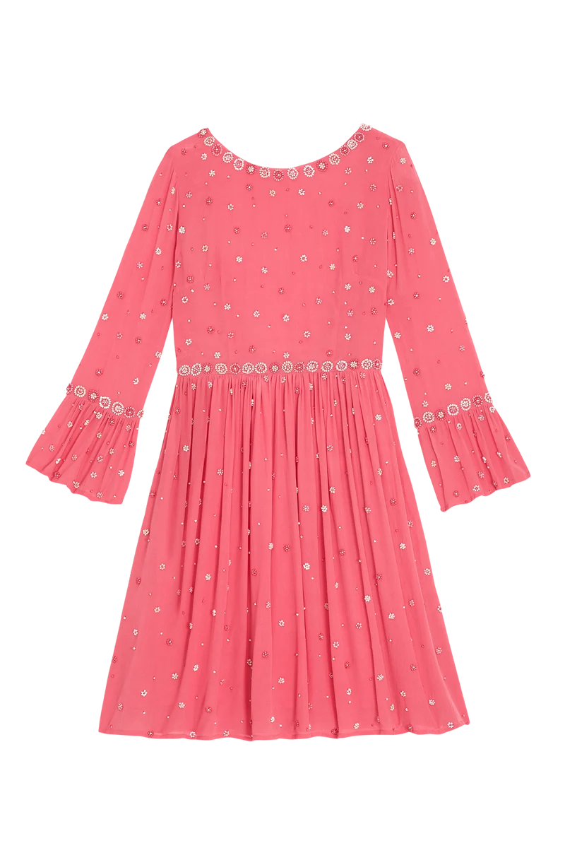 Robe en soie Hortensia