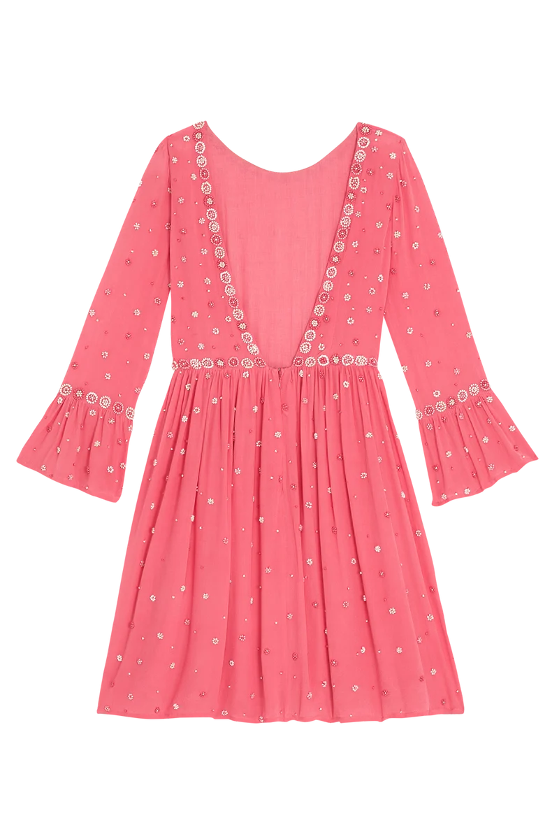 Robe en soie Hortensia