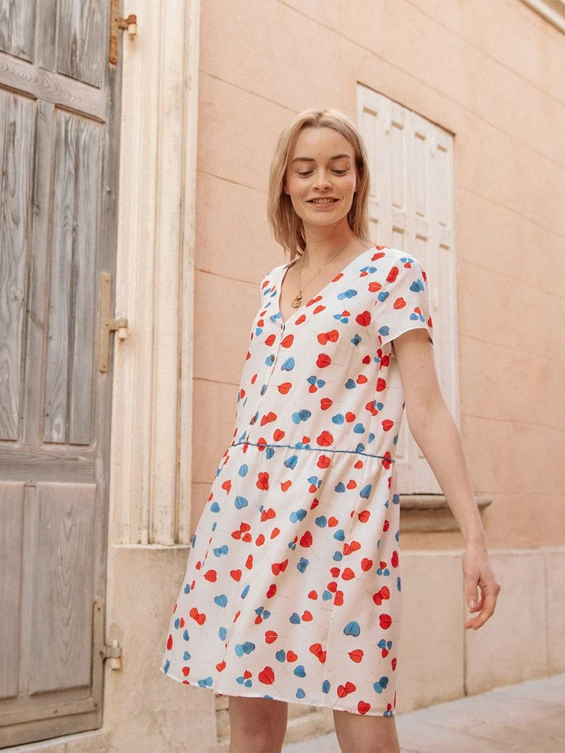 Robe T-shirt en soie coton Les Sucettes