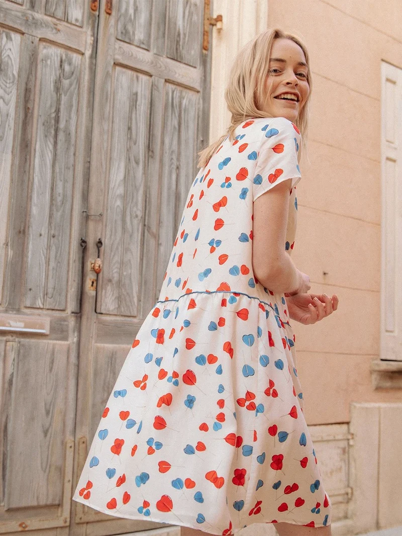 Robe T-shirt en soie coton Les Sucettes