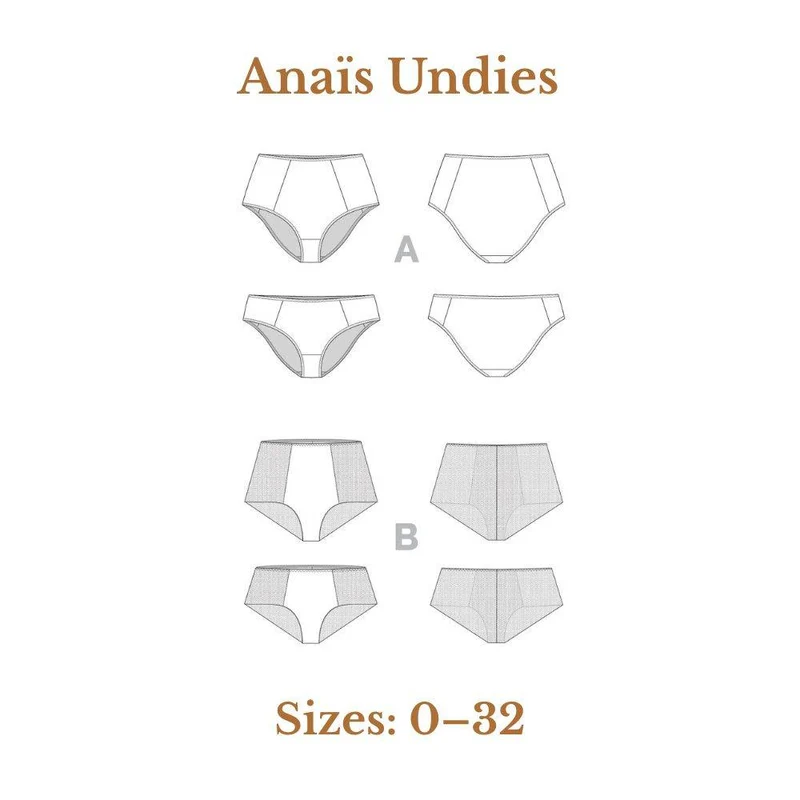 PATRON DE COUTURE PDF | Culotte Anaïs | Closet Core | BILINGUE (FR / EN)