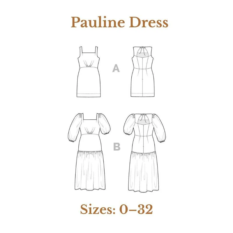 PATRON DE COUTURE PDF | Robe Pauline | Closet Core | BILINGUE (FR / EN)
