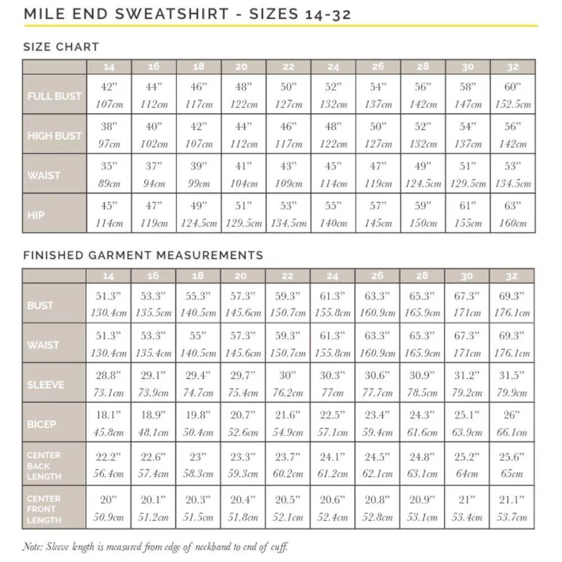 PATRON DE COUTURE PDF | Sweatshirt Mile End | Closet Core | BILINGUE (FR / EN)