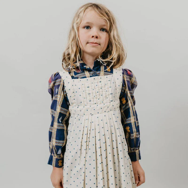 PATRON DE COUTURE PDF | 213 Robe et tablier prairie pour enfant | Folkwear