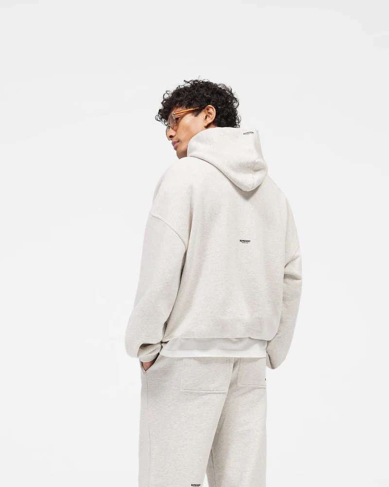 Micro Owners Club Hoodie - Cream Marl