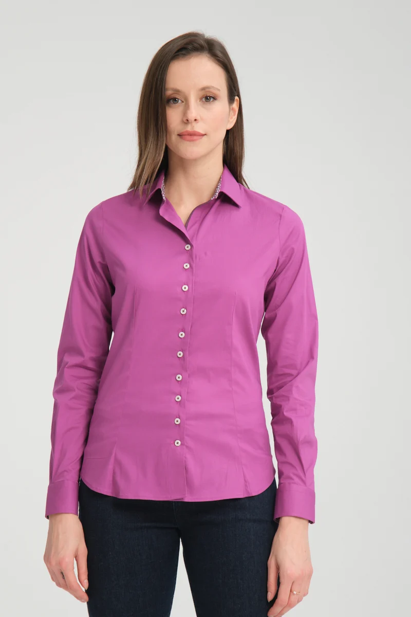 Beatrice Sport Poplin Stretch Women’s Shirt Purple