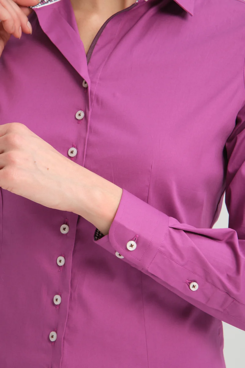 Beatrice Sport Poplin Stretch Women’s Shirt Purple