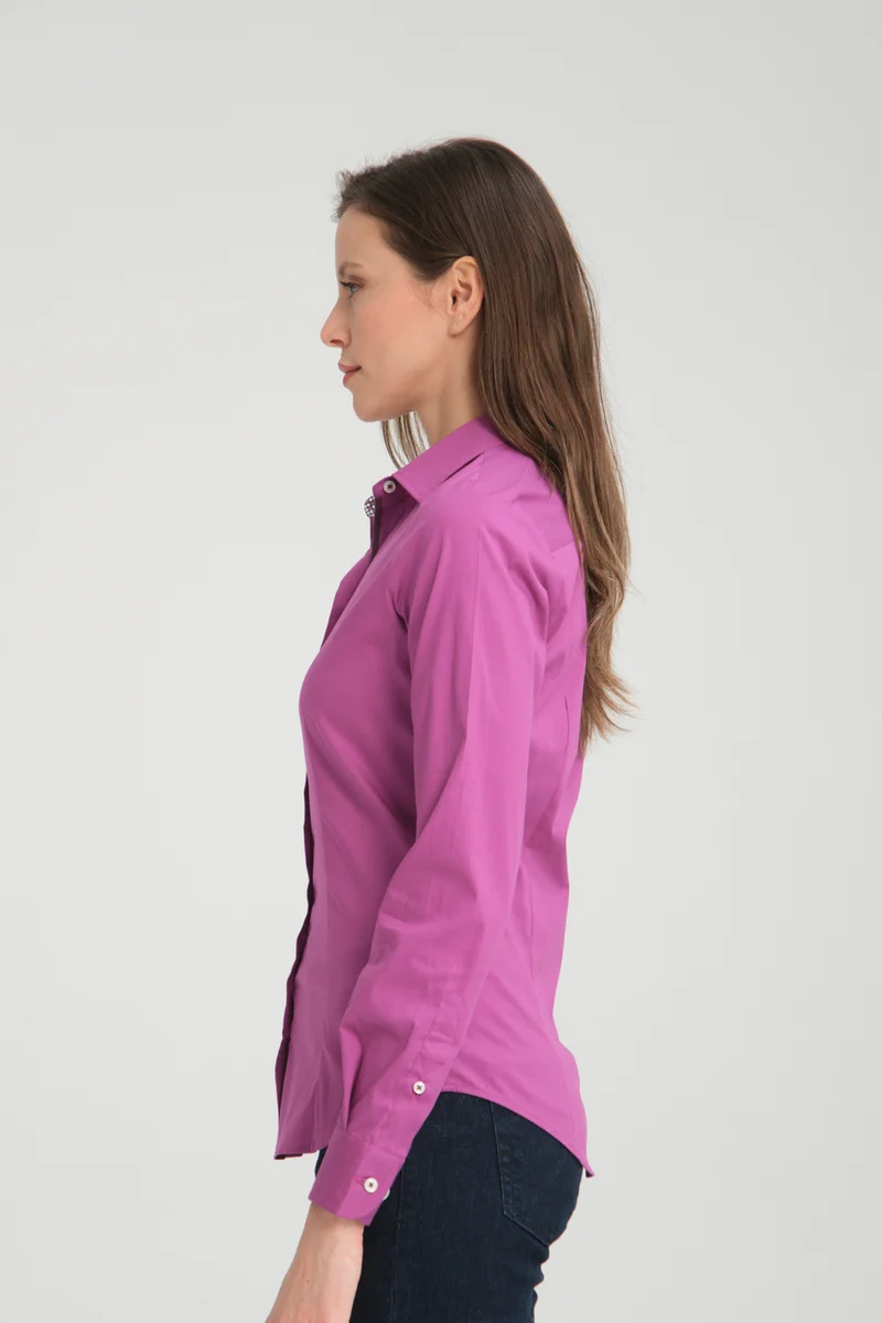 Beatrice Sport Poplin Stretch Women’s Shirt Purple