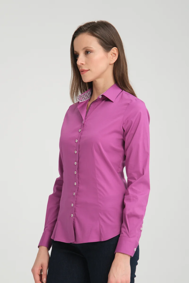 Beatrice Sport Poplin Stretch Women’s Shirt Purple