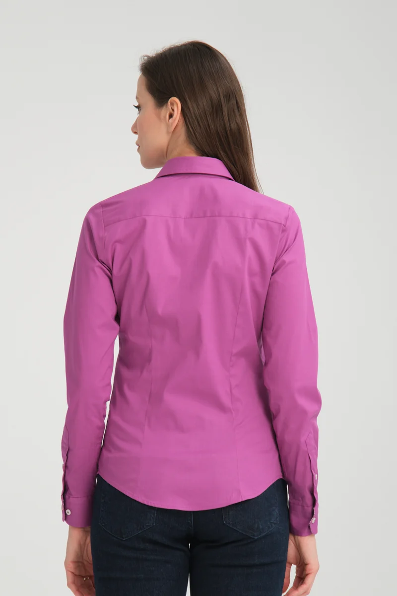Beatrice Sport Poplin Stretch Women’s Shirt Purple