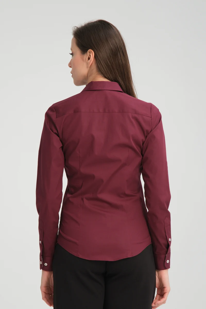 Beatrice Sport Poplin Stretch Women’s Shirt Red