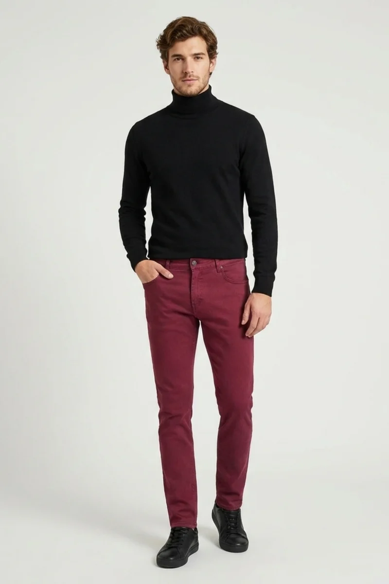 Cotton Stretch Man Pant Pink