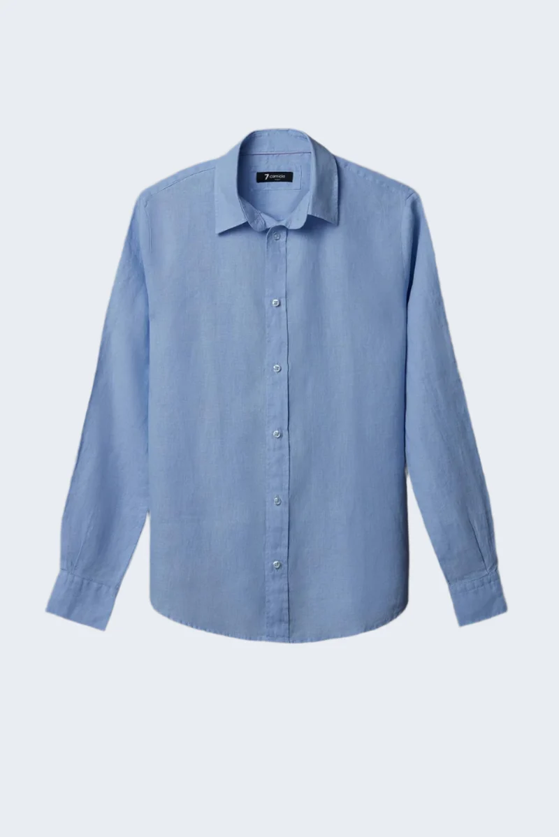 Beatrice Sport Linen Women’s Shirt Light Blue
