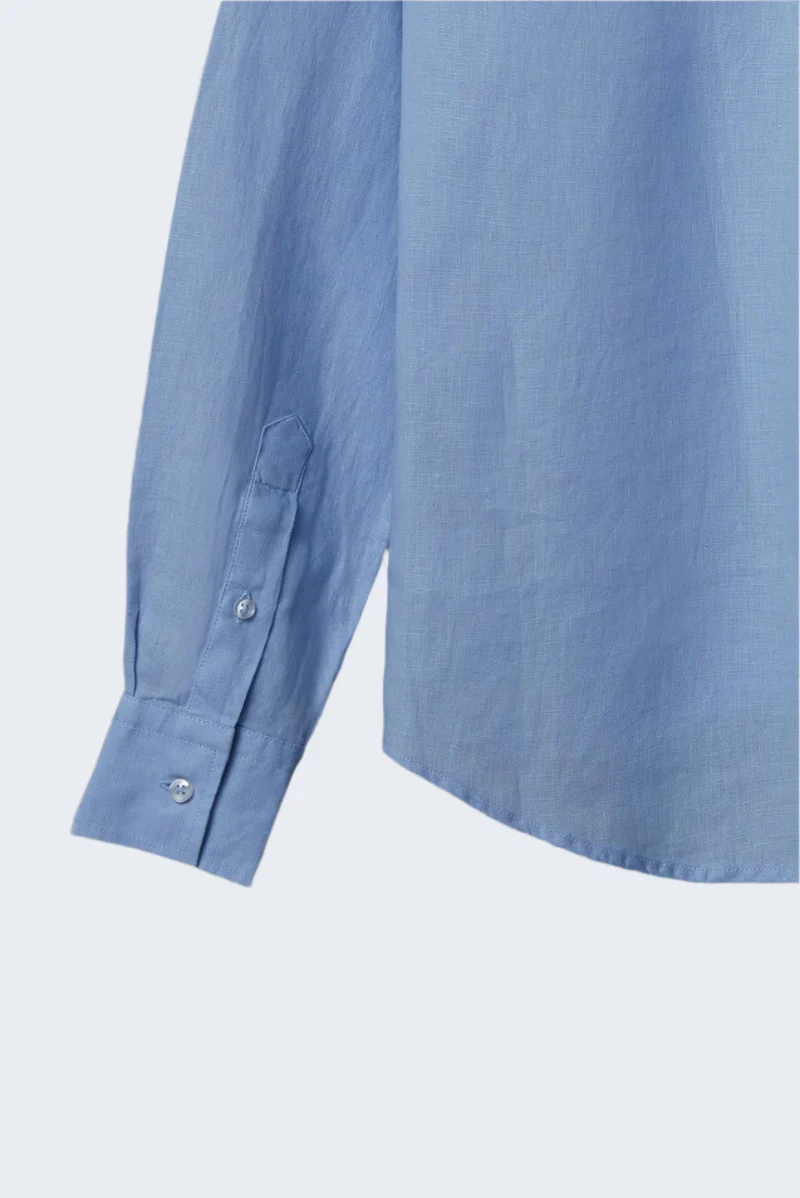 Beatrice Sport Linen Women’s Shirt Light Blue